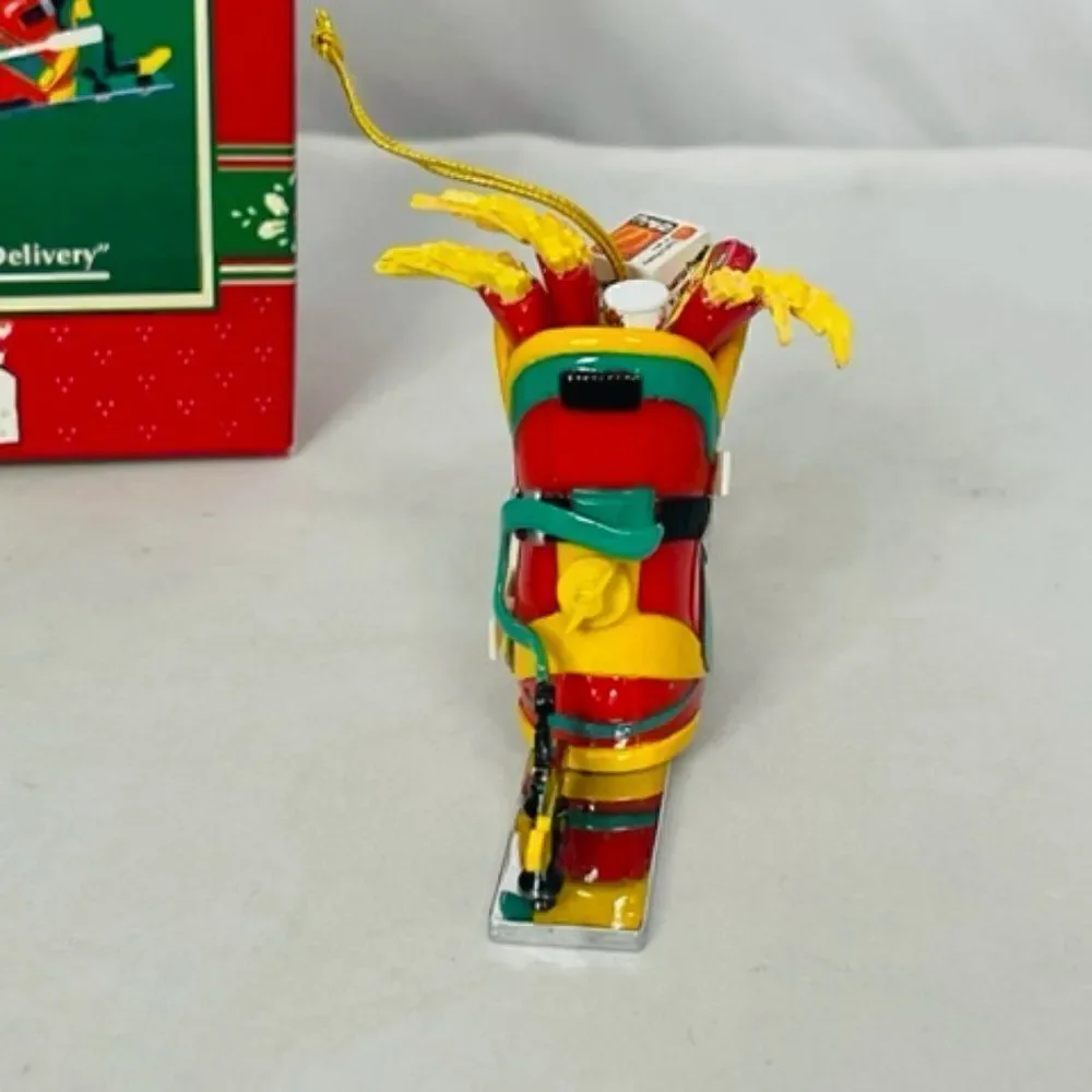 This ENESCO Treasury of Christmas Ornament from 1996 features the McDonald's 